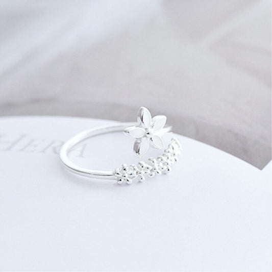 White Flower Ring