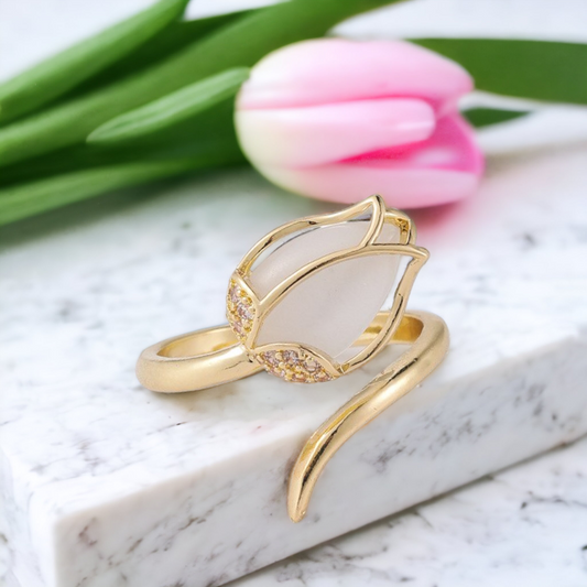 Luxury Tulip Of Tranquility Ring